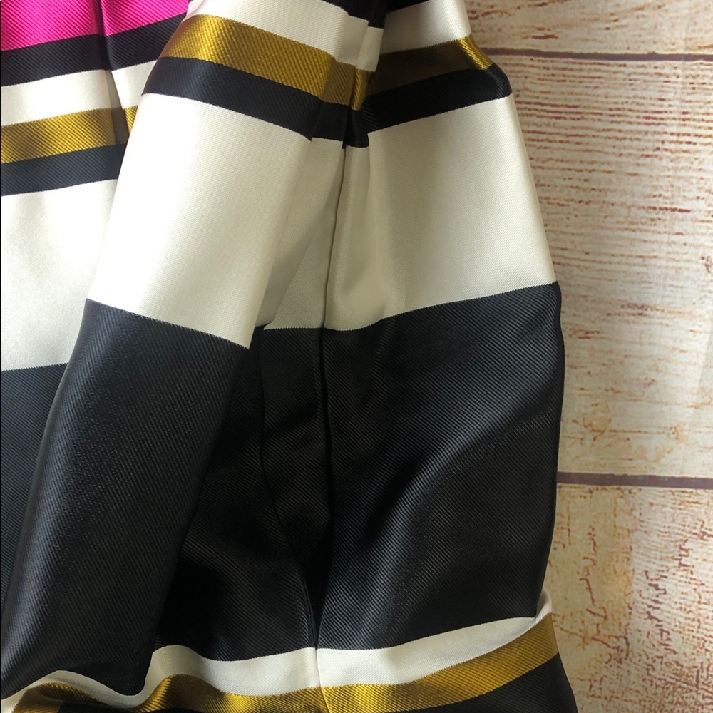 Trina Turk Black and Pink Striped Mini Dress - Picture 6 of 9